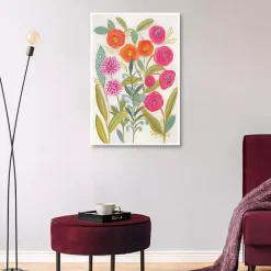 Discount Kirklands Home Joyful Garden VII Framed Canvas Art Print Multi