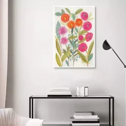 Discount Kirklands Home Joyful Garden VII Framed Canvas Art Print Multi
