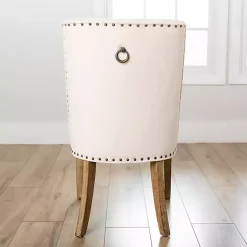Online Kirklands Home Julia Cream Upholstered Dining Chair Ivory