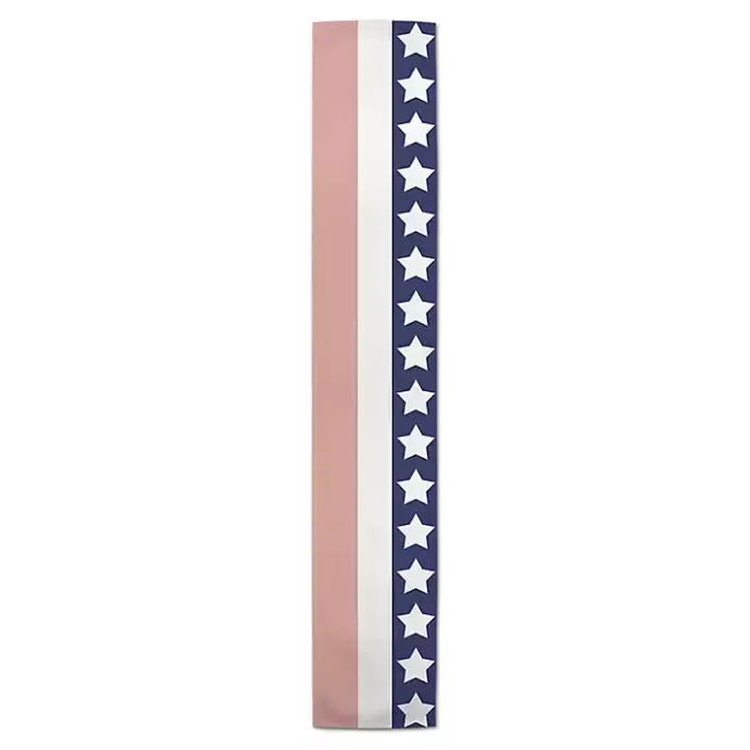 Discount Kirklands Home July 4th Simple Stripe Decorative Table Runner