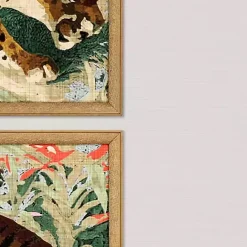Outlet Kirklands Home Jungle Cats Framed Art Prints, Set of 2