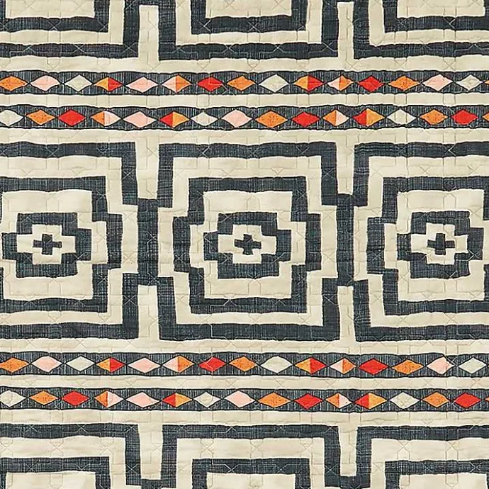Discount Kirklands Home Justina Blakeney Black Hypnotic King Quilt Set