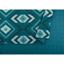 Clearance Kirklands Home Justina Blakeney Midway 3-pc. Full/Queen Quilt Set Blue