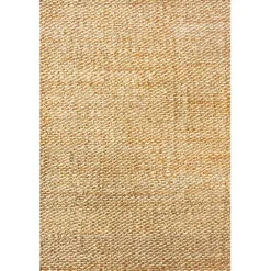 Kirklands Home Jute Hand Woven Halsey Area Rug, 4x6 Tan