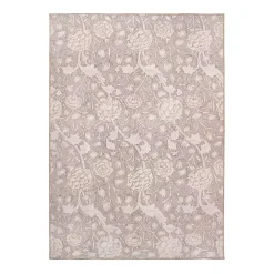 Hot Kirklands Home Kalini Natural Floral Washable Area Rug, 5x7