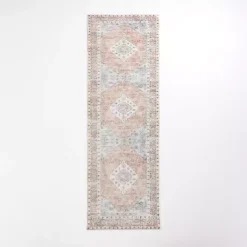 Kirklands Home Kelly Traditional Washable Runner, 2x7 Red