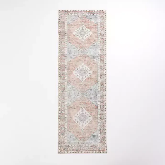 Kirklands Home Kelly Traditional Washable Runner, 2x7 Red