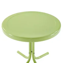 Sale Kirklands Home Key Lime Retro Metal Outdoor Side Table Green
