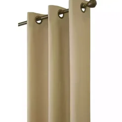 Hot Kirklands Home Khaki Room Darkening Curtain Panel Set, 84 in. Tan