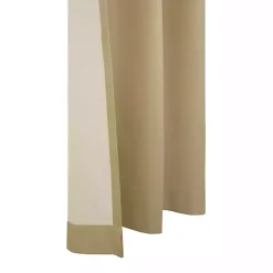 Sale Kirklands Home Khaki Room Darkening Curtain Panel Set, 95 in. Tan