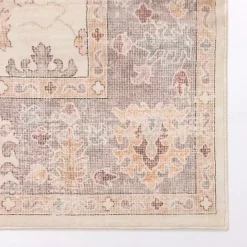 Online Kirklands Home Kira Traditional Washable Area Rug, 5x8 Ivory