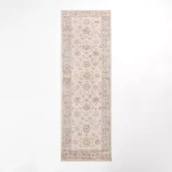 Discount Kirklands Home Kira Traditional Washable Runner, 2x7 Ivory