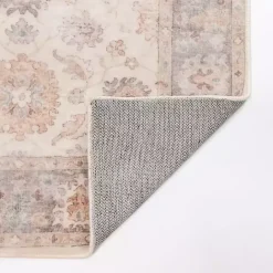 Discount Kirklands Home Kira Traditional Washable Runner, 2x7 Ivory