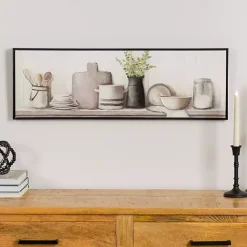 Clearance Kirklands Home Kitchen Counter Framed Canvas Art Print