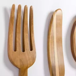 Discount Kirklands Home Kitchen Utensil Wooden Wall Plaques, Set of 3