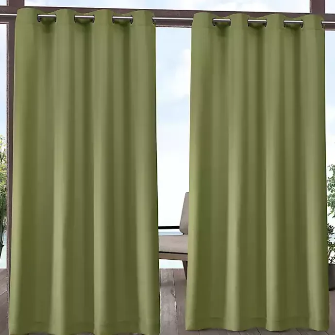 Discount Kirklands Home Kiwi Cabana Curtain Panel Set, 84 in. Green