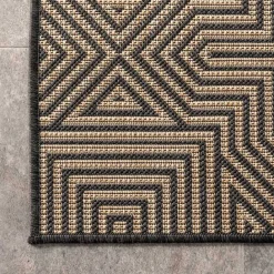 Clearance Kirklands Home Kylie Gray Modern Abstract Outdoor Rug, 5x8