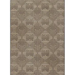 Kirklands Home Kylie Gray Modern Abstract Outdoor Rug, 8x10