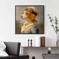 Hot Kirklands Home Lady Penelope Pawprints Framed Art Print Multi