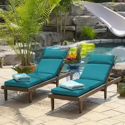 Hot Kirklands Home Lake Leala Outdoor Chaise Cushion Blue