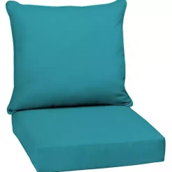Clearance Kirklands Home Lake Texture Outdoor Deep Seat Cushions Blue