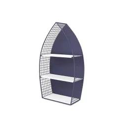 Discount Kirklands Home Large Navy and White Rowboat Bookshelf, 30 in.