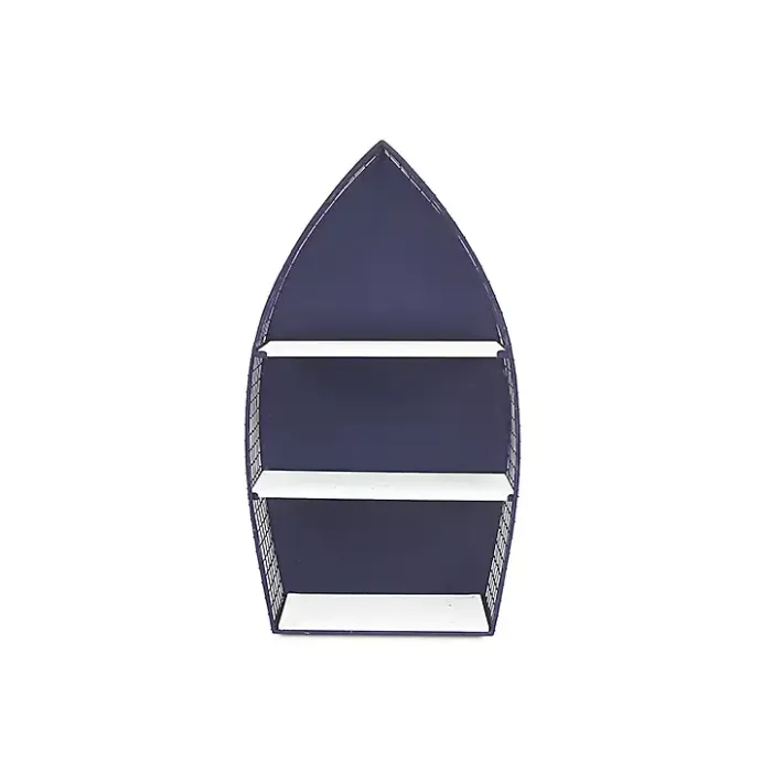 Discount Kirklands Home Large Navy and White Rowboat Bookshelf, 30 in.