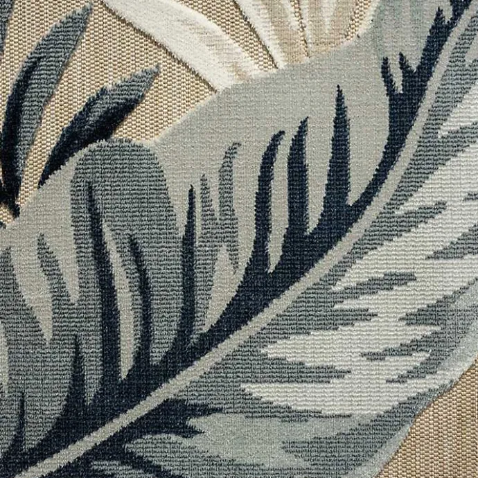 Hot Kirklands Home Large Print Tropical Leaf Outdoor Area Rug, 5x7