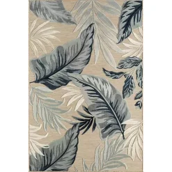 Discount Kirklands Home Large Print Tropical Leaf Outdoor Area Rug, 7x9