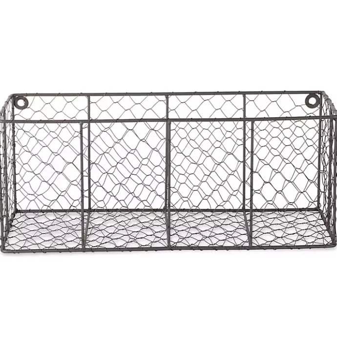 New Kirklands Home Large Wall Hanging Chicken Wire Baskets, Set of 2