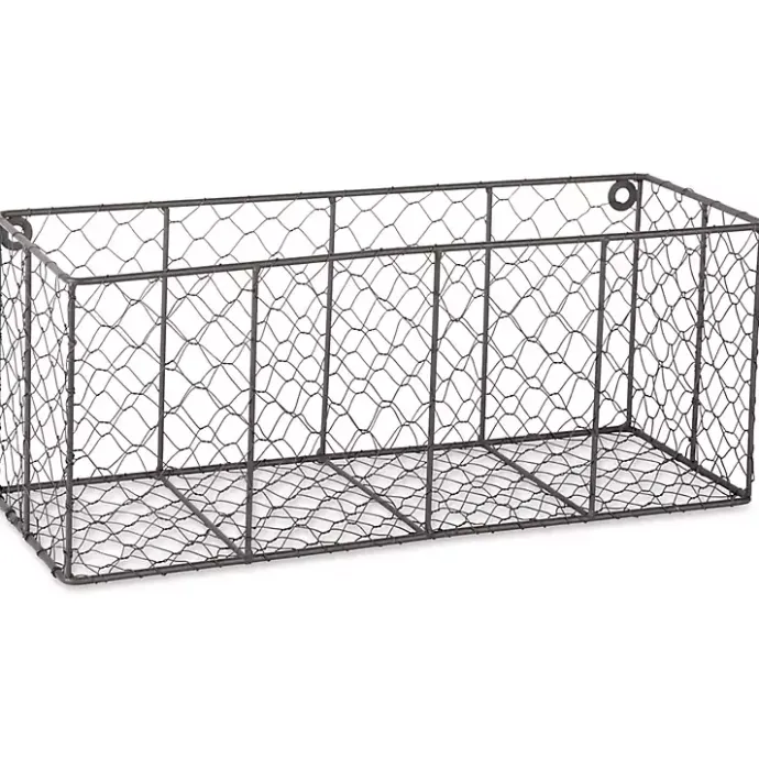 New Kirklands Home Large Wall Hanging Chicken Wire Baskets, Set of 2