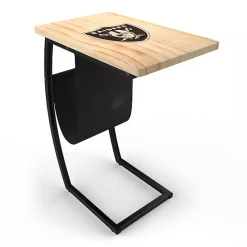 Outlet Kirklands Home Las Vegas Raiders Wood C-Table Tan