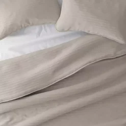 Outlet Kirklands Home Latte Stitched Stripes 3-pc. King Quilt Set Tan