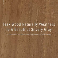 Outlet Kirklands Home Lattice Teakwood Slatted Outdoor Bench Tan
