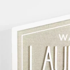 Clearance Kirklands Home Laundry & Co. Hexagon Wood Plaque