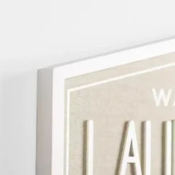 Clearance Kirklands Home Laundry & Co. Hexagon Wood Plaque