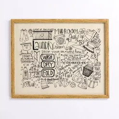 Online Kirklands Home Laundry Words Framed Wall Plaque