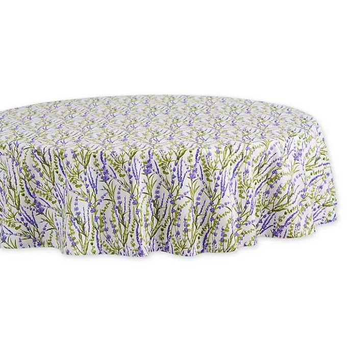 Kirklands Home Lavender Fields Round Tablecloth