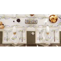 Kirklands Home Lavender Garland Cotton Placemats, Set of 4