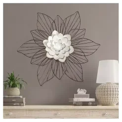 Hot Kirklands Home Layered Flower Metal Wall Plaque