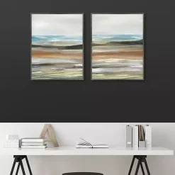 Outlet Kirklands Home Layers of Nature Framed Canvas Art Prints Multi
