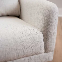 Kirklands Home Layla Vanilla Speckle Armchair Ivory