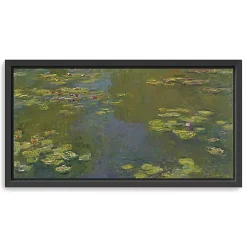 Kirklands Home Le Bassin Aux Nympheas Framed Canvas Art Print Green