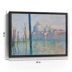 Discount Kirklands Home Le Grand Canal-Venice Framed Canvas Art Print Blue