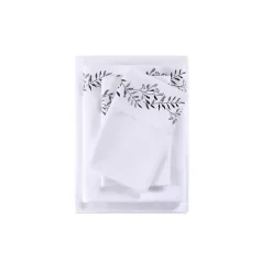 Sale Kirklands Home Leafy Vine Hem Microfiber 4-pc. Full Sheet Set