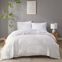Sale Kirklands Home Leafy Vine Hem Microfiber 4-pc. Full Sheet Set
