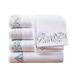 Sale Kirklands Home Leafy Vine Hem Microfiber 4-pc. Full Sheet Set