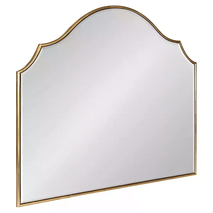 Hot Kirklands Home Leanna Gold Arched Frame Mirror