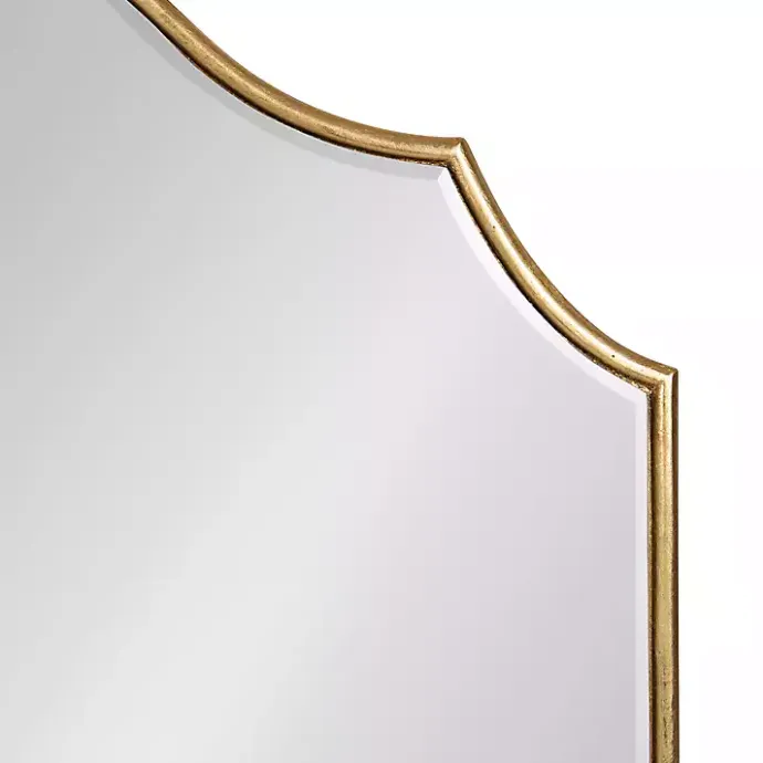 Hot Kirklands Home Leanna Gold Arched Frame Mirror