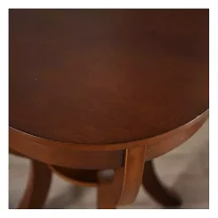 Sale Kirklands Home Leila Round Cherry Accent Table Brown